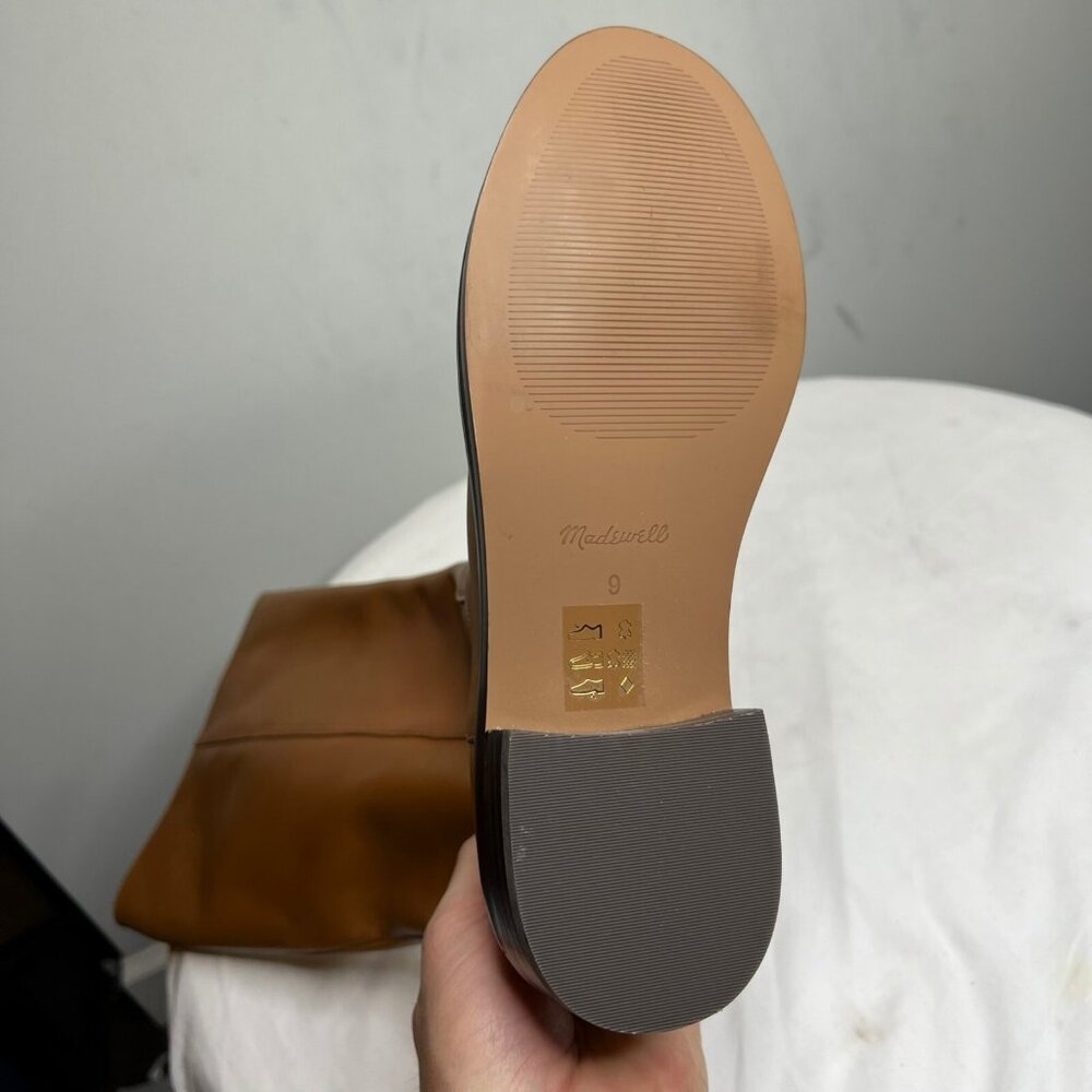 Madewell $298 The Drumgold Boot Extended Calf in Sepia Leather Size 9 NN039 - Picture 15 of 16
